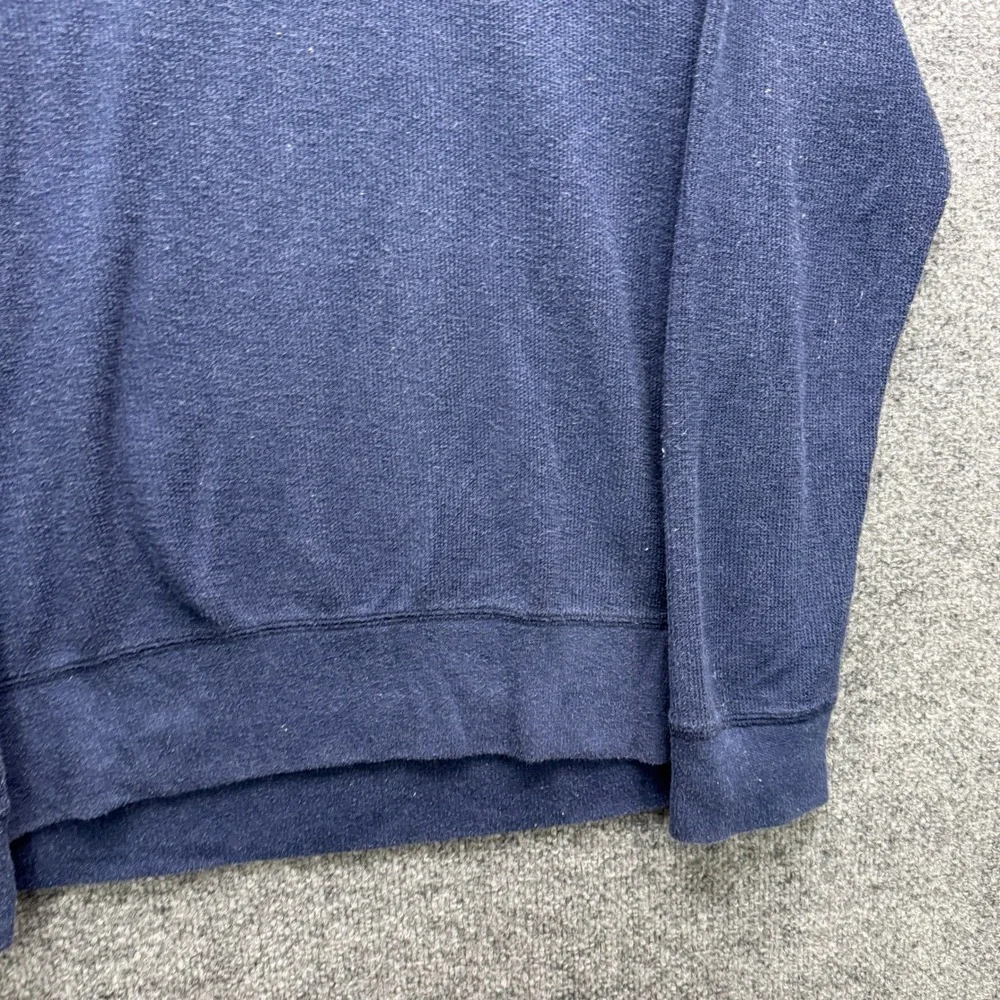 Banana Republic Sweatshirt Mens M Blue Long Sleeve Textured Fleece Pullover